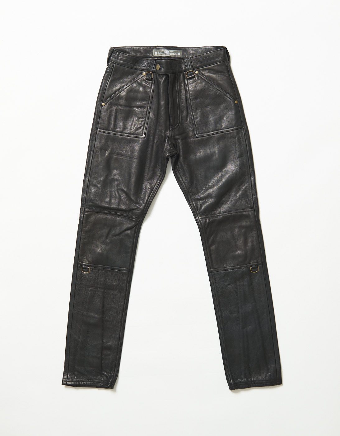 Cow Leather Slim Pants